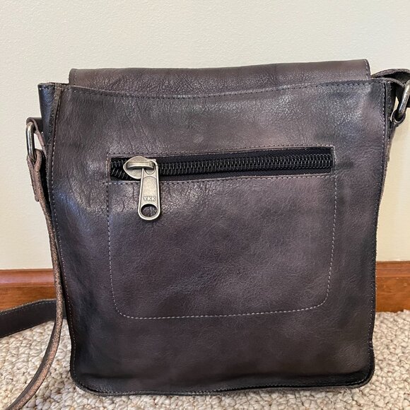 Bed Stu Leather Venice Beach Crossbody in Black Rustic, Good Used Condition - Picture 2 of 15